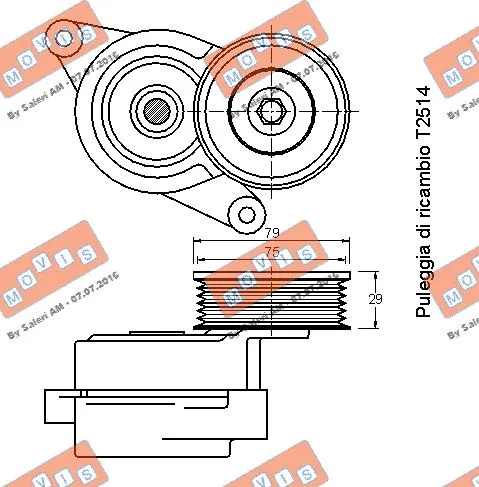 Belt Tensioner, V-ribbed belt