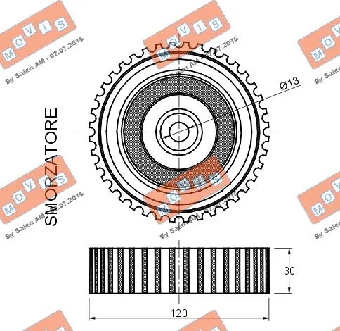 Deflection/Guide Pulley, timing belt