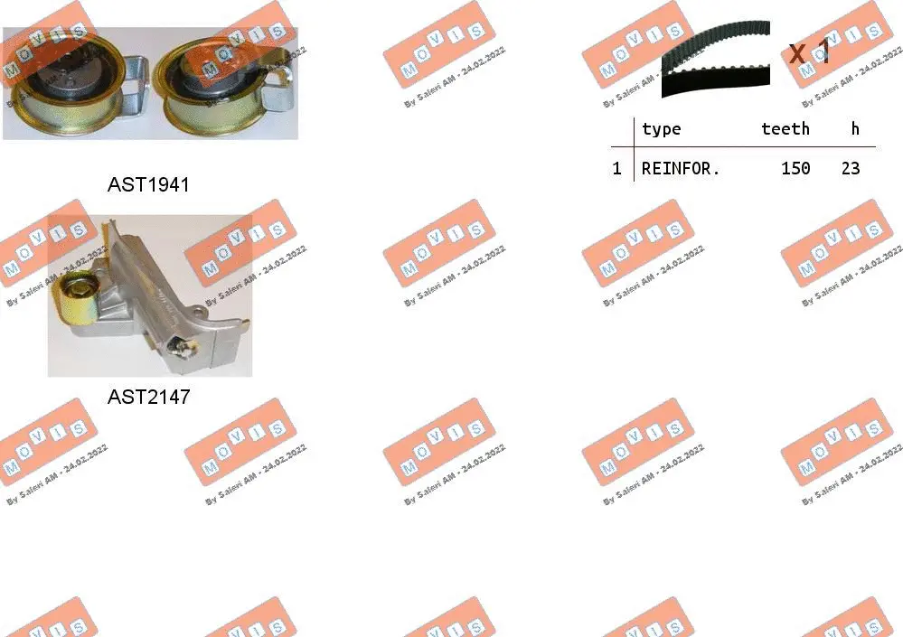 Timing Belt Kit (ASTK1055)