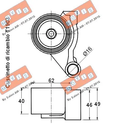 Tensioner Pulley, timing belt