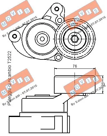 Belt Tensioner, V-ribbed belt