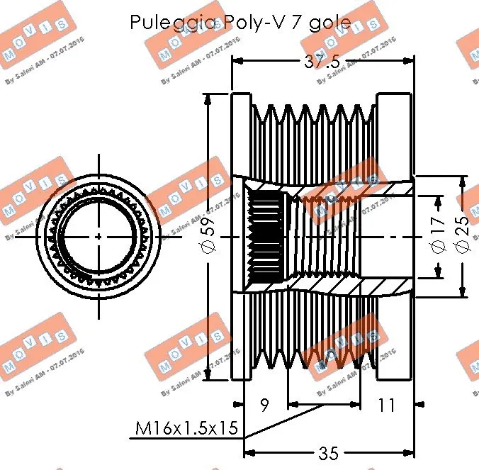 Alternator Freewheel Clutch