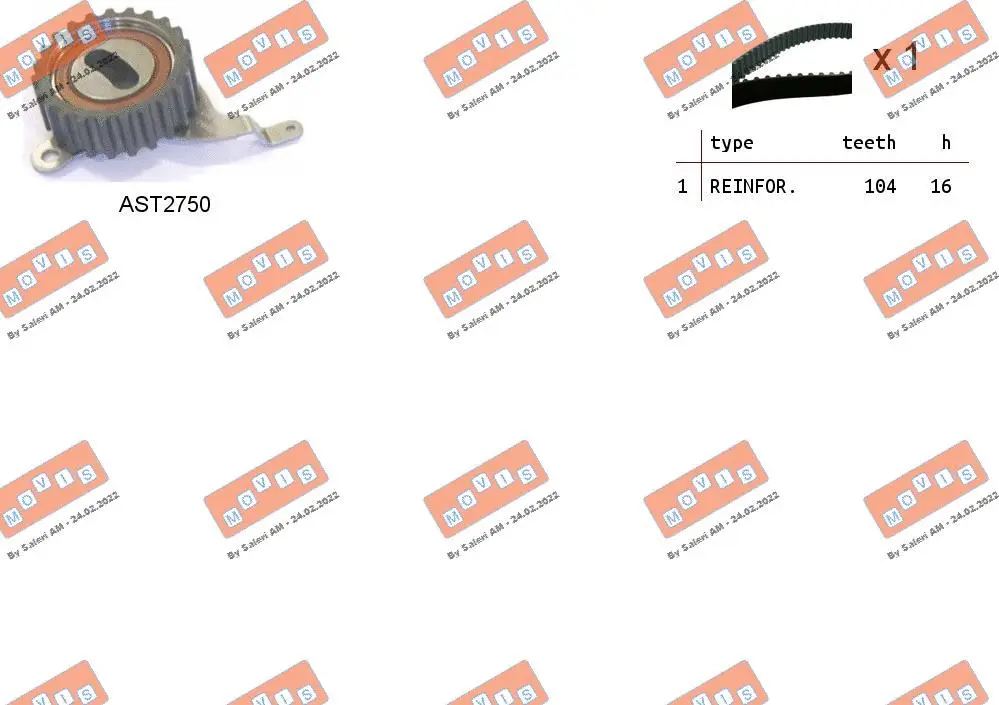 Timing Belt Kit (ASTK1275)