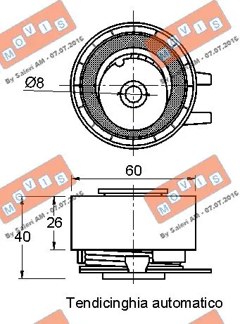 Tensioner Pulley, timing belt