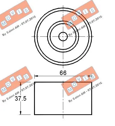 Deflection/Guide Pulley, timing belt