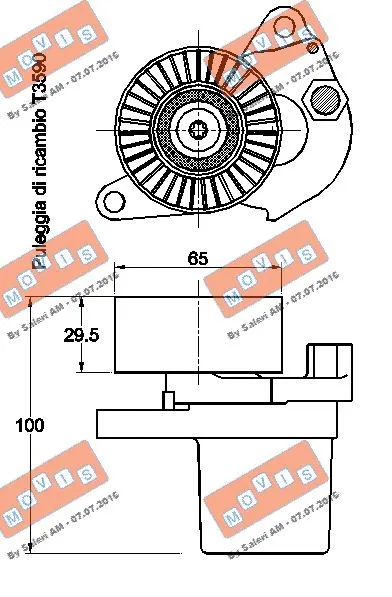 Belt Tensioner, V-ribbed belt