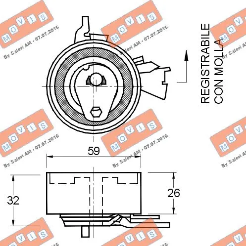 Tensioner Pulley, timing belt