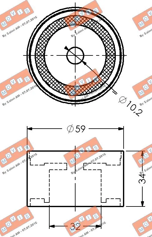 Deflection/Guide Pulley, timing belt