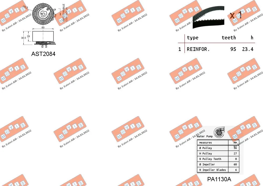 Water Pump & Timing Belt Kit