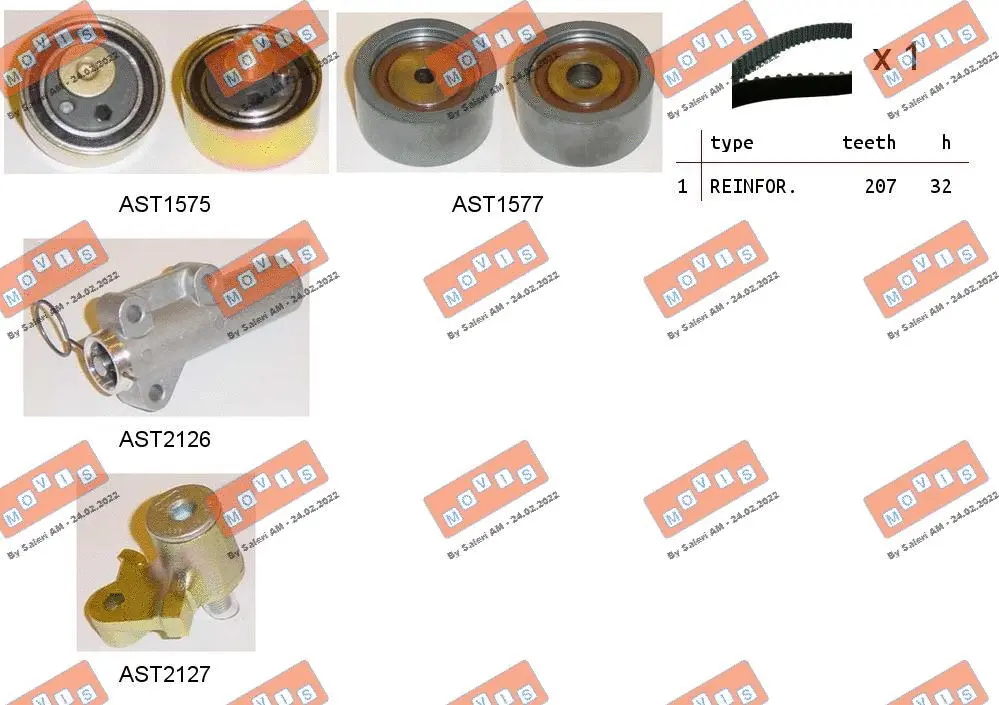 Timing Belt Kit (ASTK1078)