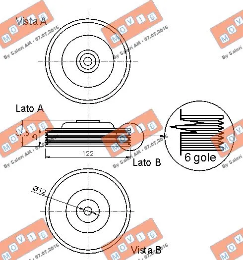 Belt Pulley, crankshaft