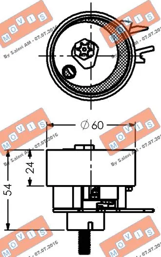 Tensioner Pulley, timing belt