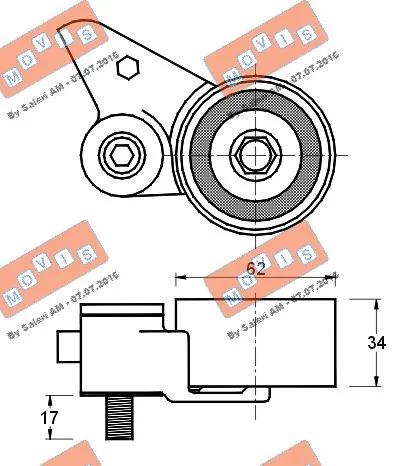 Tensioner Pulley, timing belt