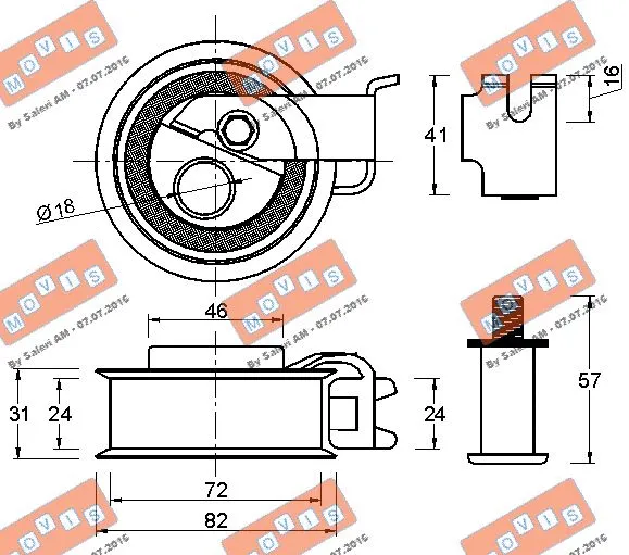 Tensioner Pulley, timing belt