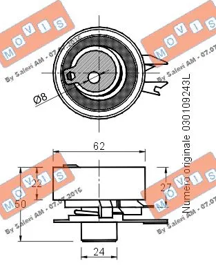 Tensioner Pulley, timing belt