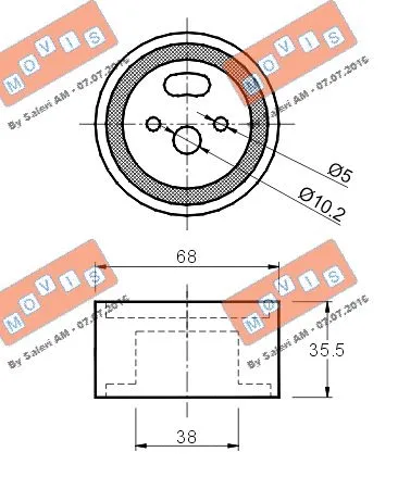 Tensioner Pulley, timing belt