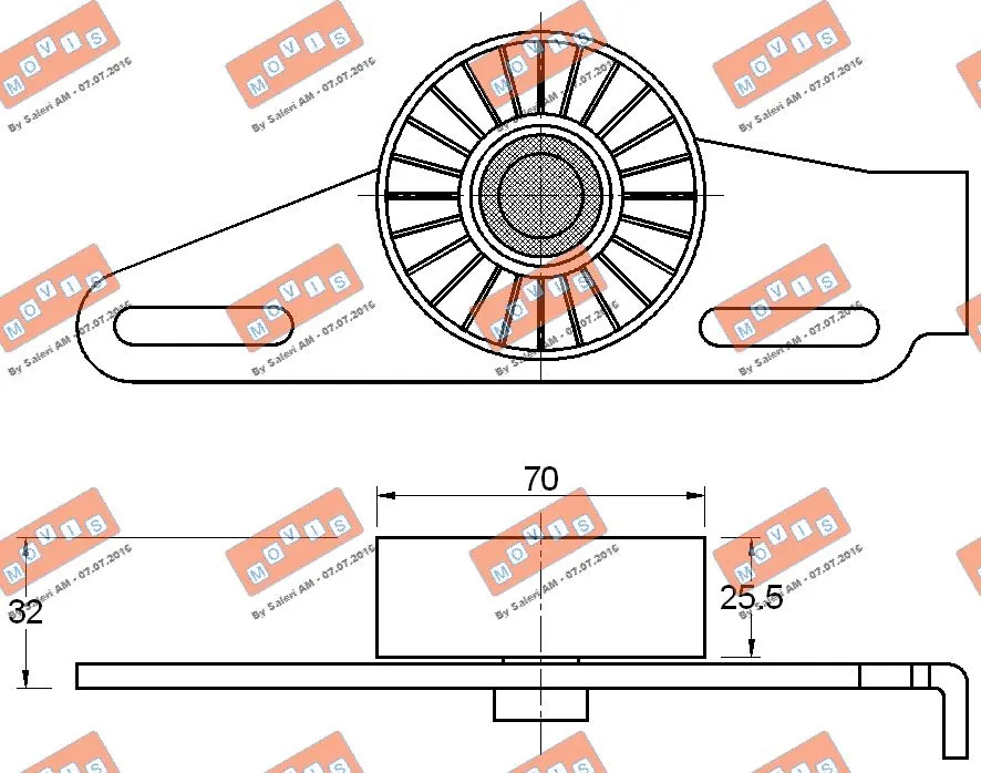 Belt Tensioner, V-ribbed belt