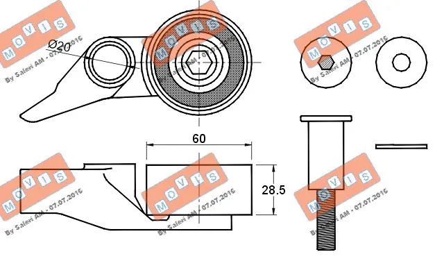 Tensioner Pulley, timing belt