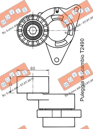 Belt Tensioner, V-ribbed belt