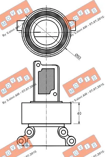 Deflection/Guide Pulley, timing belt