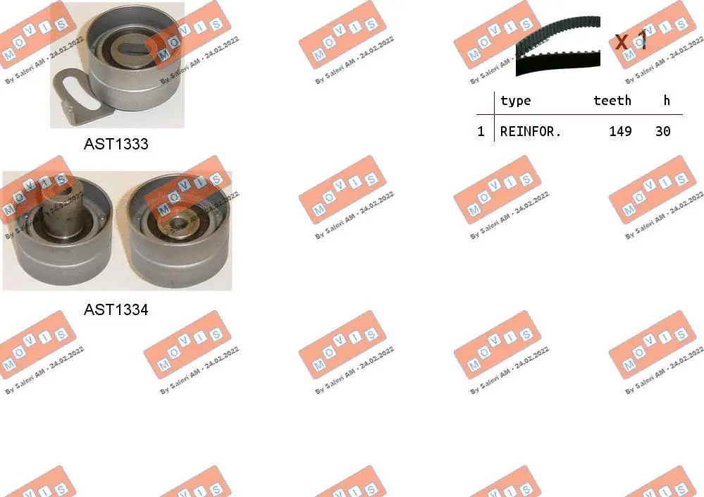 Timing Belt Kit (ASTK1006)