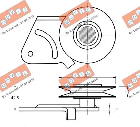 Belt Tensioner, V-ribbed belt