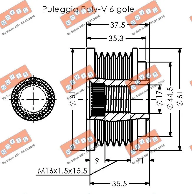 Alternator Freewheel Clutch