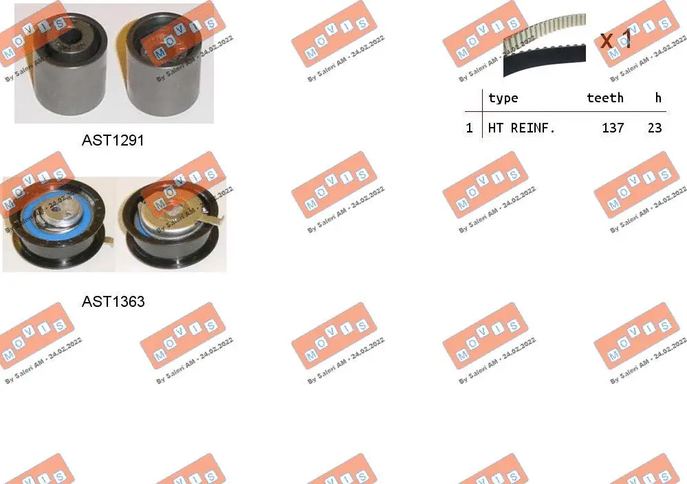Timing Belt Kit (ASTK0938)
