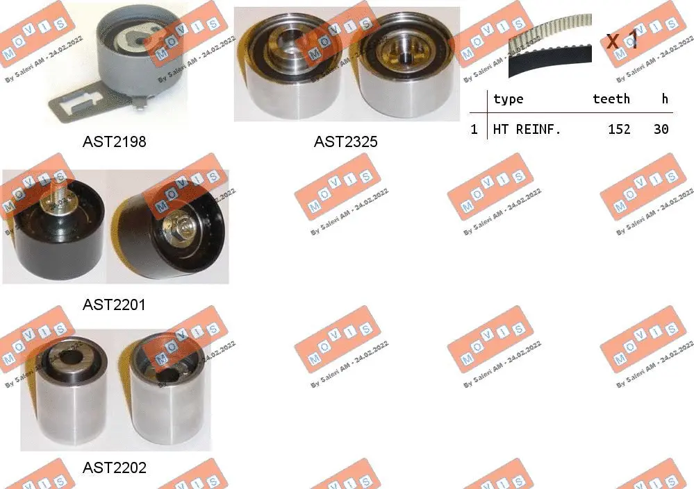 Timing Belt Kit (ASTK1068)