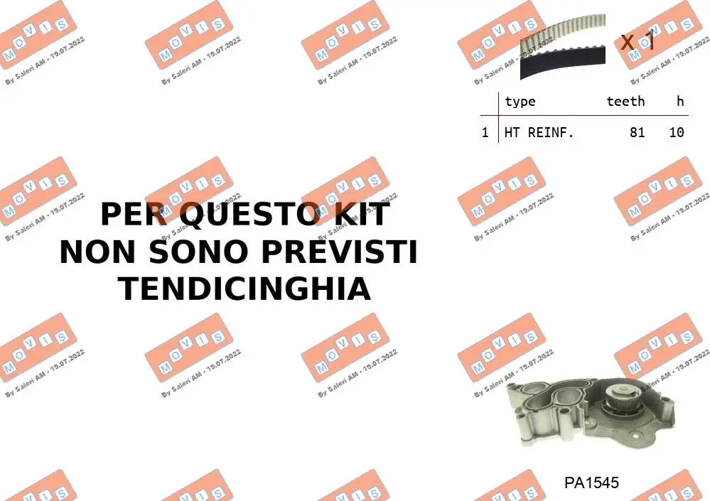 Water Pump & Timing Belt Kit (ASTK0B02PA)