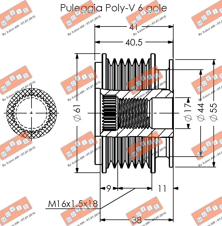 Alternator Freewheel Clutch