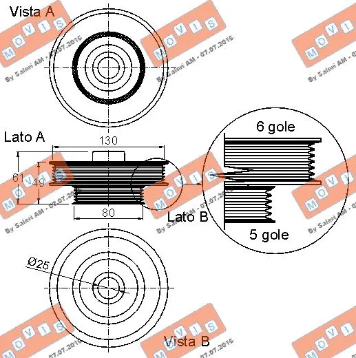 Belt Pulley, crankshaft