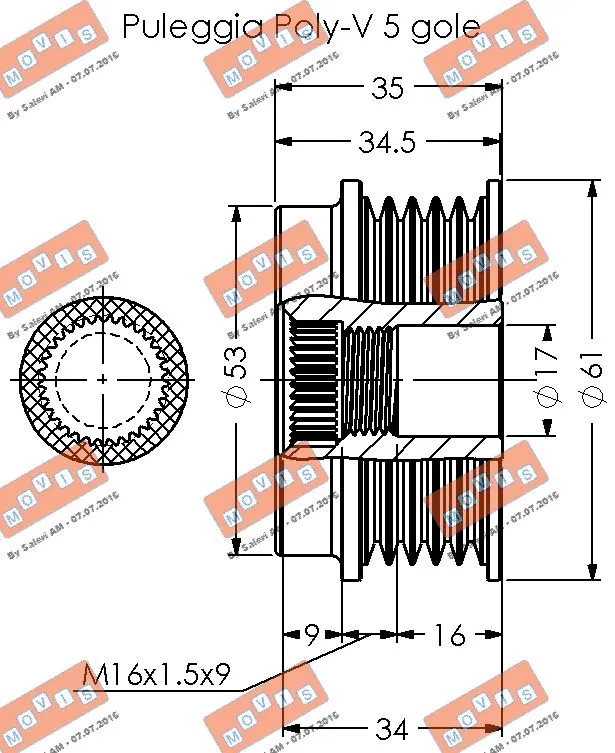 Alternator Freewheel Clutch