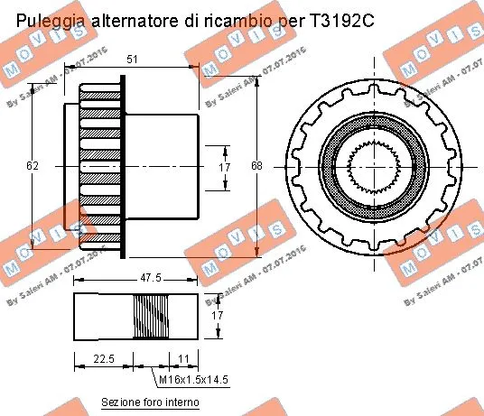 Alternator Freewheel Clutch