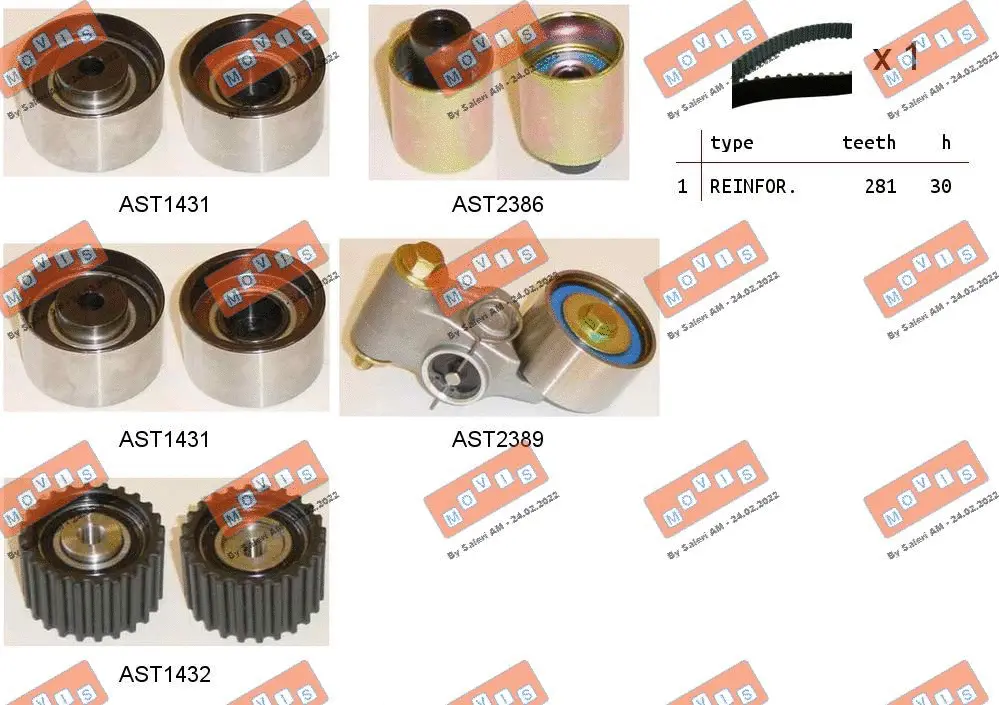 Timing Belt Kit (ASTK0995)