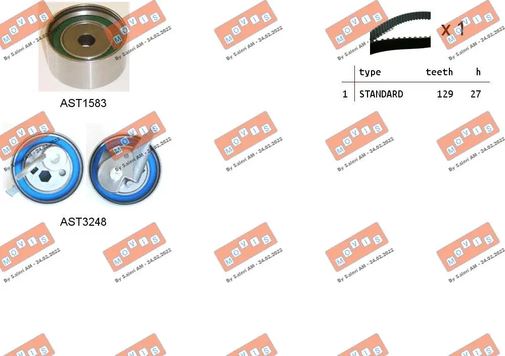 Timing Belt Kit (ASTK1268)