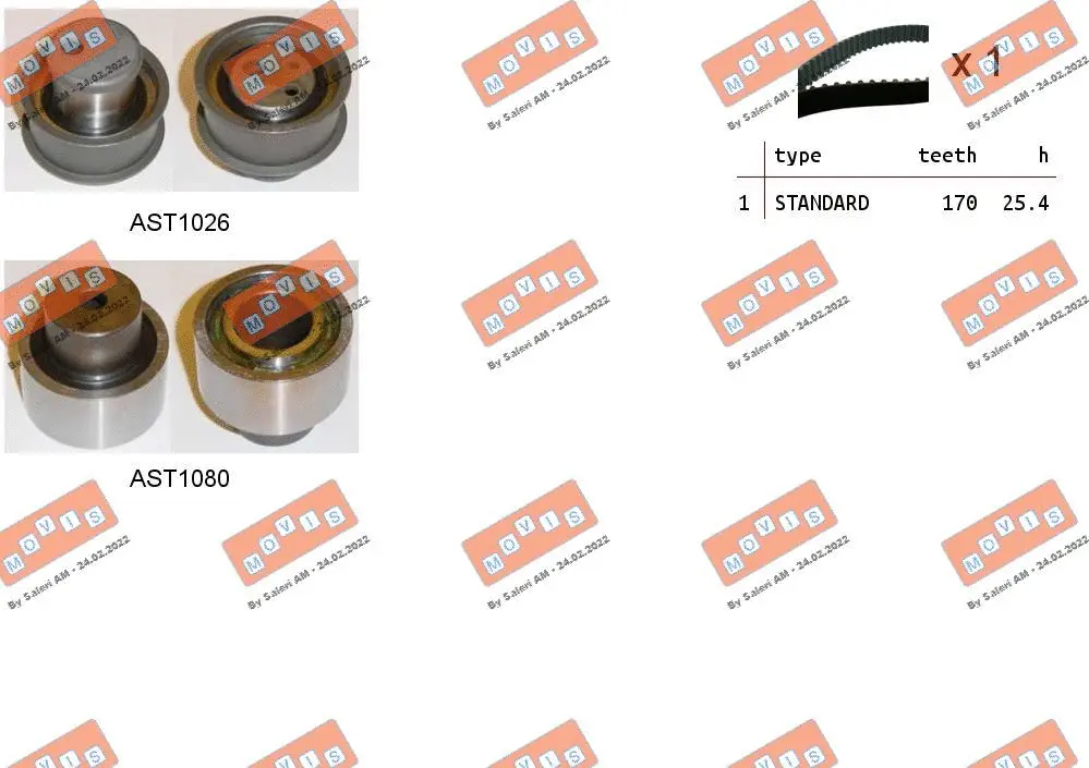 Timing Belt Kit (ASTK0980)