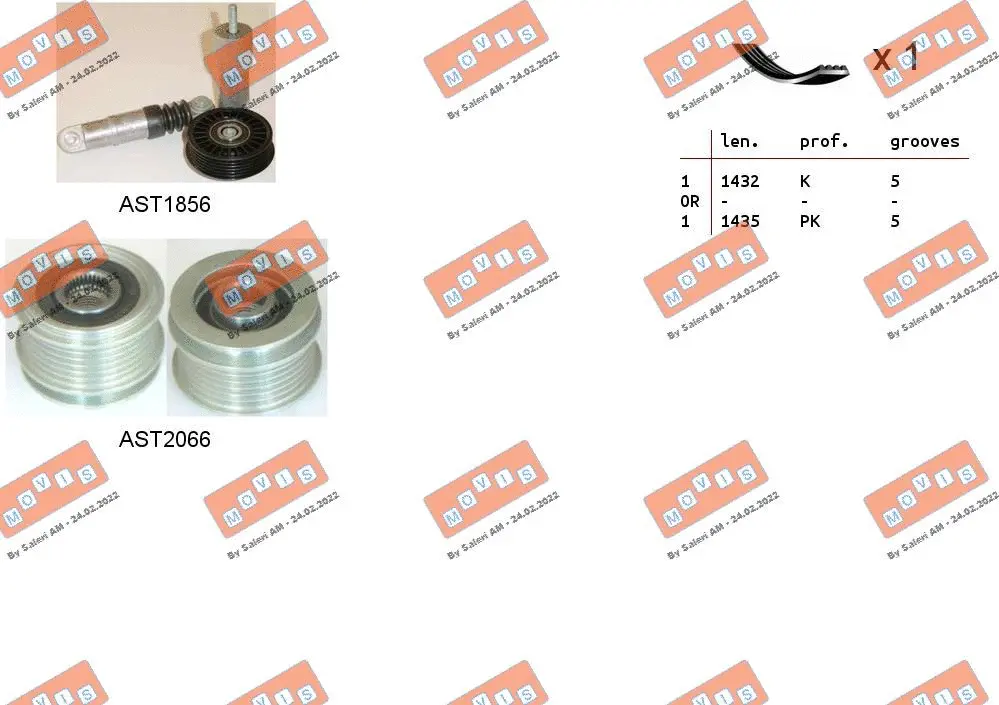 V-Ribbed Belt Set (ASTA0073)