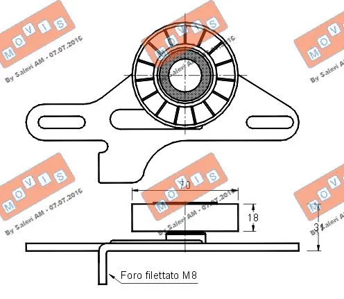 Belt Tensioner, V-ribbed belt