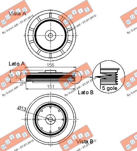 Belt Pulley, crankshaft