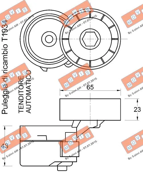 Belt Tensioner, V-ribbed belt
