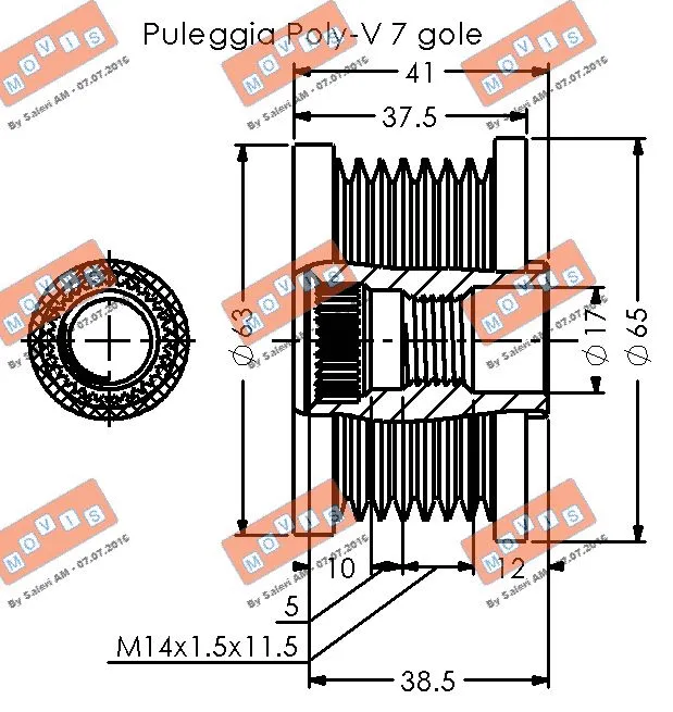 Alternator Freewheel Clutch