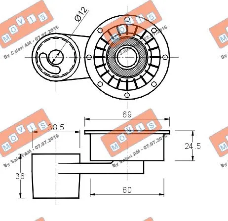 Tensioner Pulley, timing belt