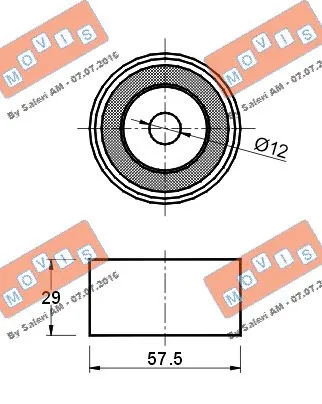 Deflection/Guide Pulley, timing belt