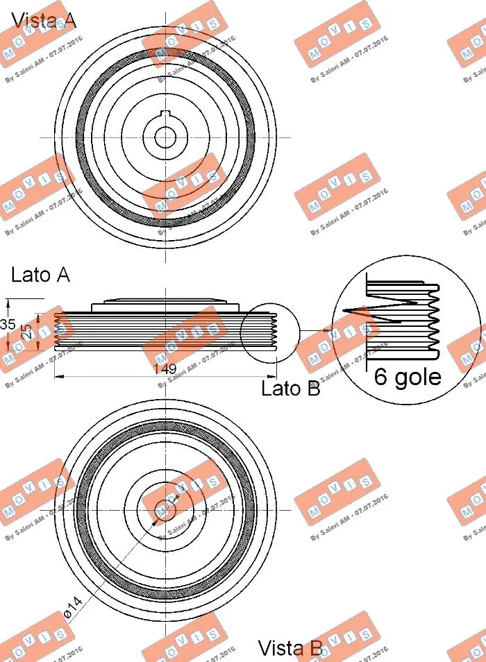 Belt Pulley, crankshaft