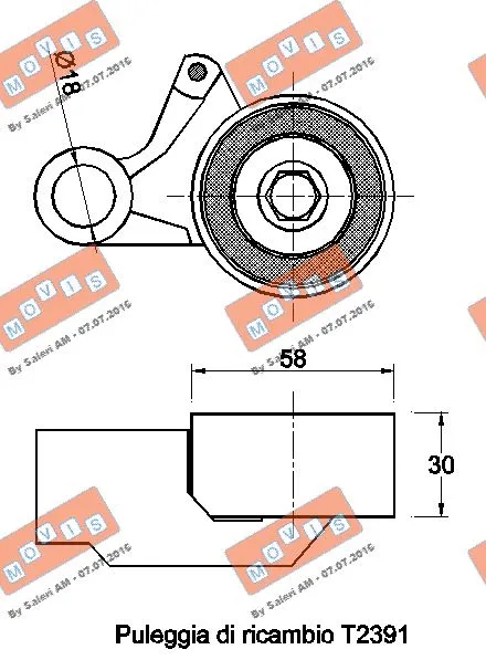 Tensioner Pulley, timing belt