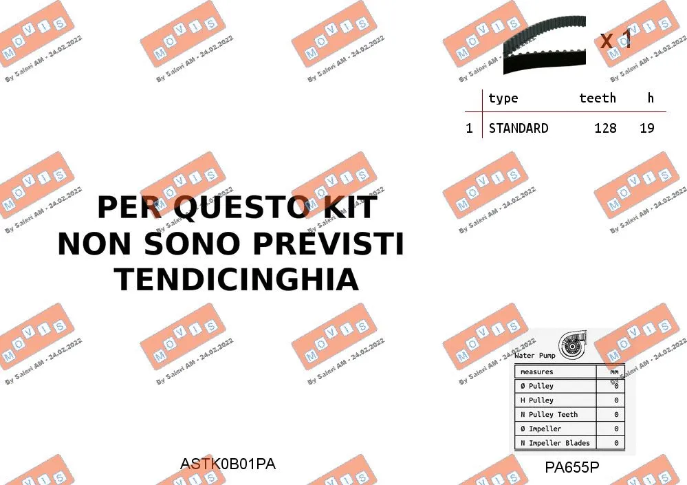 Water Pump & Timing Belt Kit