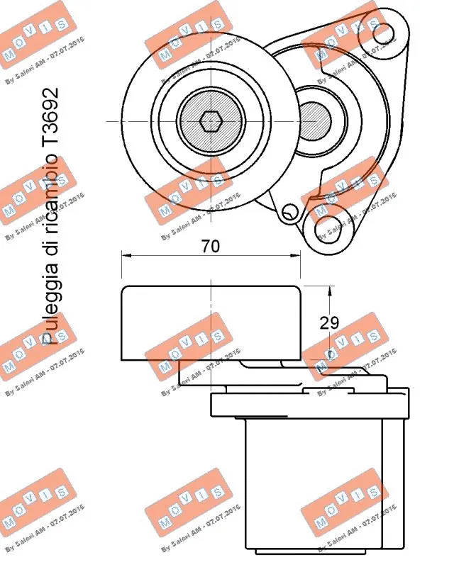 Belt Tensioner, V-ribbed belt