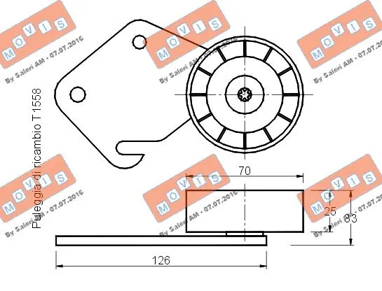 Belt Tensioner, V-ribbed belt