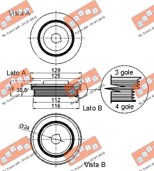 Belt Pulley, crankshaft